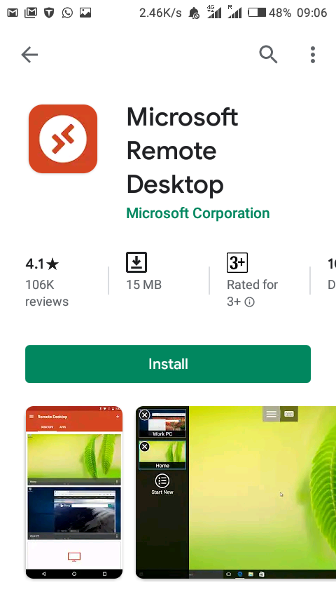 microsoft remote desktop connection to android