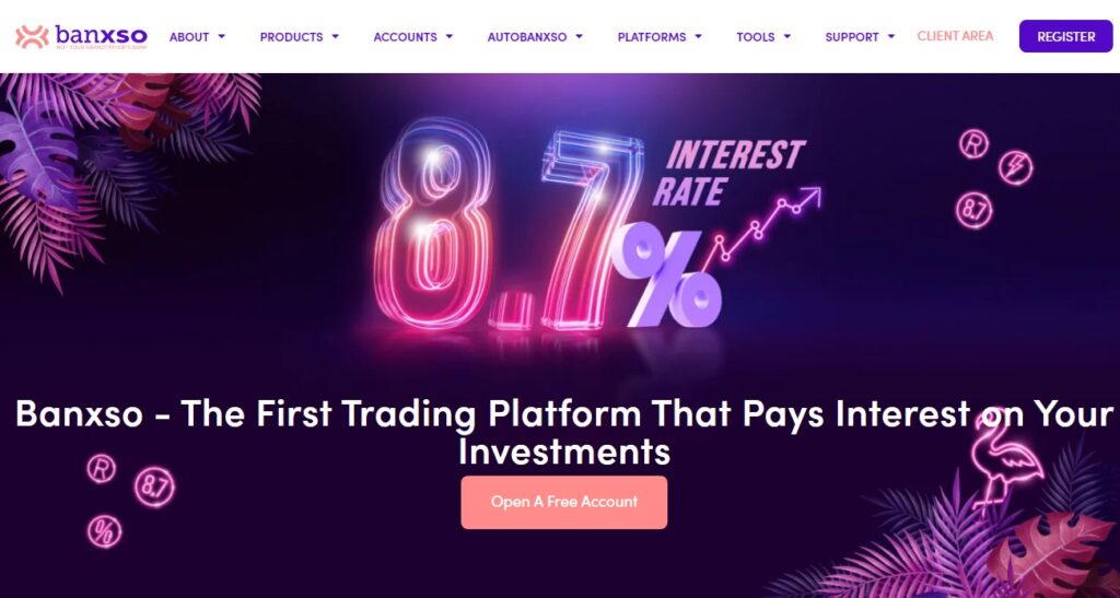 Banxso - The First Trading Platform That Pays Interest on Your Investments Banxso - The First Trading Platform That Pays Interest on Your Investments